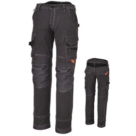 PANTALONI DA LAVORO MULTITASCHE IN T/C 260G 3L GRIGIO 7816
