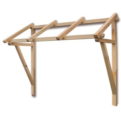 Pensilina Tettoia In Legno Massello Cm 165X66X100 h