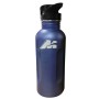 BORRACCIA BLU IN ACCIAIO TAPPO IN PLASTICA CON VALVOLA H20