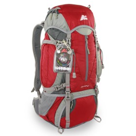 ZAINO DA TREKKING MULTI TASCA ROSSO CON LED PLUS NEVADA GR