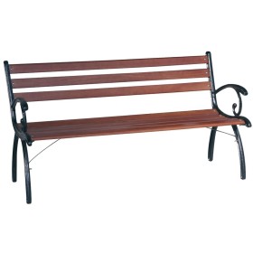 PANCHINA IN GHISA LINDA CON DOGHE IN LEGNO SEDUTA ARREDO