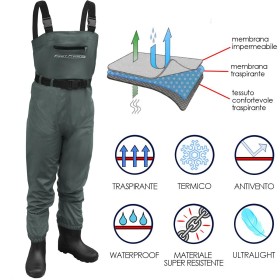 SCAFANDRO SUPREME IN TESSUTO TERMICO IMPERMEABILE NUMERO 43
