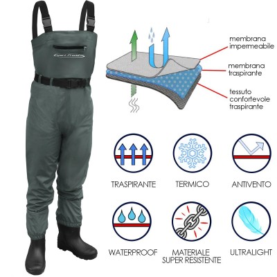 SCAFANDRO SUPREME IN TESSUTO TERMICO IMPERMEABILE NUMERO 43