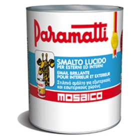 SMALTO LUCIDO PER INTERNI ED ESTERNI MOSAICO PARAMATTI ML 750 ROSSO RUBINO