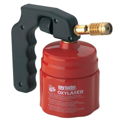 Lampada per saldatura a pressione diretta a butano con supporto porta cannuccia in plastica RIBIMEX