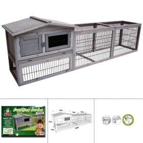 Gabbia per Conigli + Recinto Sunshine Cottage