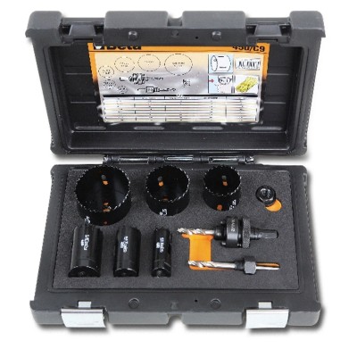 ASSORTIMENTO SEGHE A TAZZA ACCESSORI X ELETTRICISTI BETA