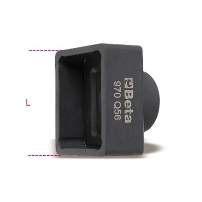 CHIAVE A BUSSOLA MACCHINA X DADI RETTANGOLARI DA 56 MM BETA