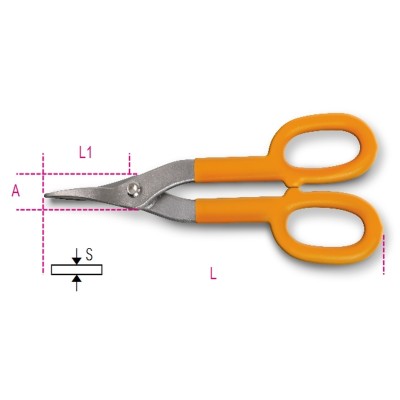 CESOIA MODELLO AMERICANO LAME STRETTE DRITTE 250 MM BETA