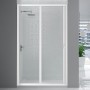 Porta Riducibile Box Doccia Smart BSE126001 Telaio Bianco Acrilico Forte