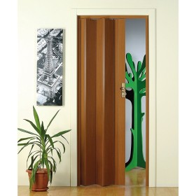 Porta a Soffietto Legno Scuro Maya cm L 83 x H 214 Effetto Legno con Venatura