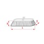 Laminoscopa 60 Centimetri in Acciaio Ottonato 1824 The Brush Blade L'accessorio Per Pulizia