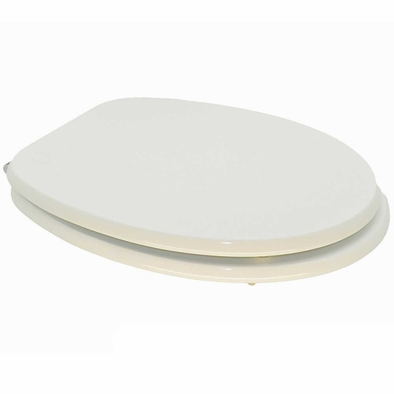 Trade Shop - Copriwater Coprivaso Wc In Mdf Universale Bianco 45x49cm  Cerniere Acciaio 69008