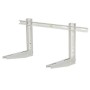 Staffa Per Climatizzatore Con Livella 450 mm Coppia Mensole Verniciate