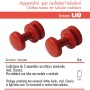 Pika' 2 Appendini per Radiatori LIU' CLASSIC Colore Rosso