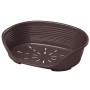 Siesta Deluxe Cuccia in resina termoplastica per cani e gatti colore marrone Dim. 82 x 59 cm FERPLAST