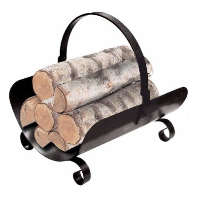 Portalegna Basket in ferro battuto da cm 40x32xH45