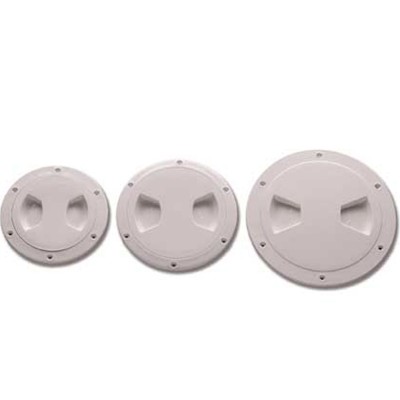 TAPPO DI ISPEZIONE PER BARCA NAUTICA BIANCO mm 170 CON CHIUSURA A ROTAZIONE IMPERMEABILE