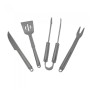 Betty Garden Valigetta 4 Accessori per Barbecue in Acciaio Inox