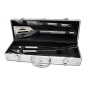 Betty Garden Valigetta 4 Accessori per Barbecue in Acciaio Inox