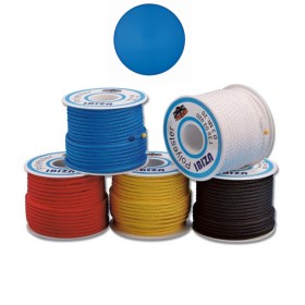 IBIZA UNI COLOR DOPPIA TRECCIA 3 MM BLU 1 BOBINETTA DA 20 METRI NAUTICA