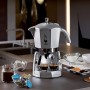 Bialetti Macchina Caffe' Espresso Mokona Trio Colore Silver