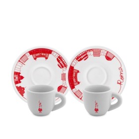 Bialetti Set 2 Tazzine e 2 Pattini Moka Roma