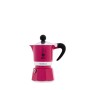 Bialetti Caffettiera Rainbow 3 Tazze Colore Fucsia