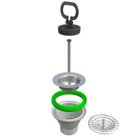 Piletta Per Lavelli 1 ' 1/4 Bonomini Pvc Gattinara F