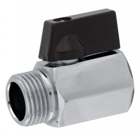 Valvola a Sfera Mini Ottone Cromato 1/2