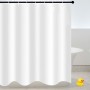 Tenda Per Doccia Bianca in PVC Impermeabile Cm 240 x 200 Con Anelli