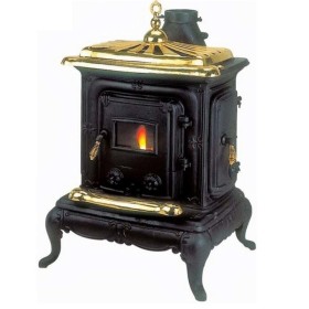 Stufa a Legna in ghisa Parlor Small Potenza 6 kW Riscaldamento per Casa