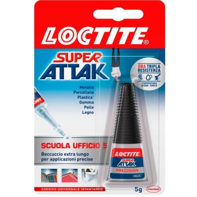 Loctite Super Attak Scuola e Ufficio Blister da 5 gr