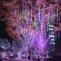 Luci di Natale Led Pioggia Esterno Impermeabili Per Illuminare la Casa 10 Tubi 540 Led 50 cm 
