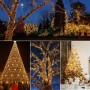 Luci di Natale per Esterno  Impermeabili Per Illuminare la Casa 50 metri Illuminazione