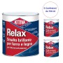 Smalto Attiva Relax Brillante Sintetico 3 Confezioni da 750 ml Bianco