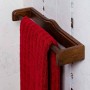 PORTA ASCIUGAMANI LEGNO ANTICHIZZATO NOCE CM 56 MATHILDE
