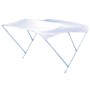 Tendalino Bianco 3 Archi in Alluminio Strong cm 150x180x140 per Barca Gommone
