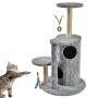 Tiragraffi per Gatto Pocahontas in Corda Sisal Natural Altezza 107 cm Fuss-Cat