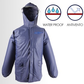 GIACCA PVC GOMMATA IMPERMEABILE TAGLIA XL