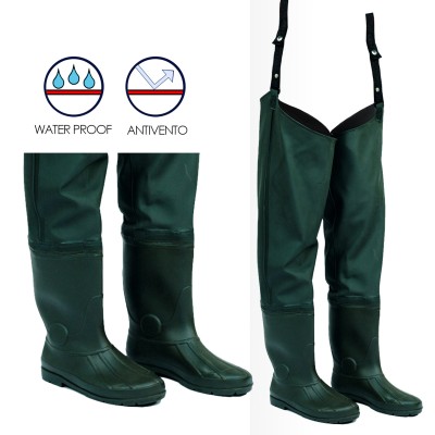 STIVALE TUTTACOSCIA IN PVC GOMMATO N 37