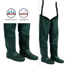 STIVALE TUTTACOSCIA IN PVC GOMMATO N 46