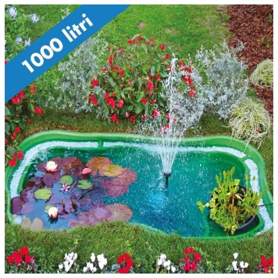 Laghetto da Giardino Colore Verde Maggiore Litri 1000