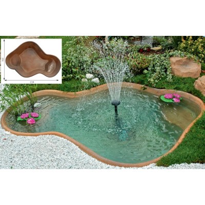 Laghetto da Giardino in Vetroresina Bahamas litri 900 - Perle d'Acqua