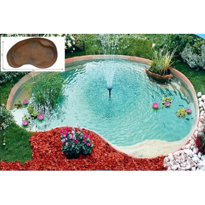 Laghetto da Giardino Maldive Capacità Litri 2400 Perla D'Acqua Vetroresina