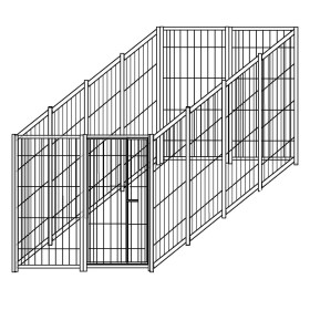 Recinzione in Rete Modulare 4x2 Metri con Zincatura a Caldo per Serbatoi e Cisterne