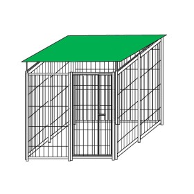 Box Recinzione 2x2 Metri Coperto con Zincatura a Caldo per Stoccaggio Bombole