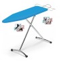 Relax Asse da Stiro Completo con Copertina Blu Made in Italy Regolabile in Altezza