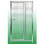 Pannello con Porta in Rete per Box Cani Maglia 5x5 cm Zincatura a Caldo 100xh180 Cm