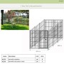 Recinto per Cani da 3x2 Metri Perimetrale in Rete Modulare con Zincatura a Caldo